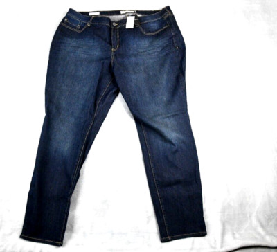 Torrid Womens Jeans 24R Denim Curvy Skinny Dark Wash Stretch Comfort