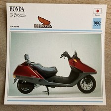 Honda CN250 Spazio scooter 250 1992 carte moto collection Atlas Japon