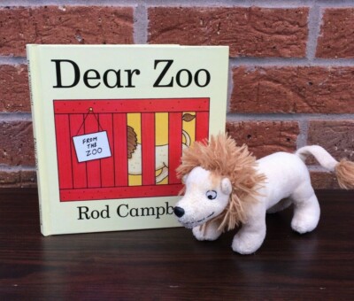 Dear Zoo Rod Campbell  Lift the Flaps  Illustrated Hardcover  &  Lion Soft Toy  