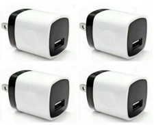 4x 1A USB Adapter AC Home Wall Charger US Plug FOR Cell Phone universal 