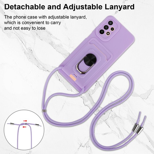 Lanyard Case For Samsung Galaxy A23 5G Phone Stand Shockproof Silicone Cover - Picture 32 of 33