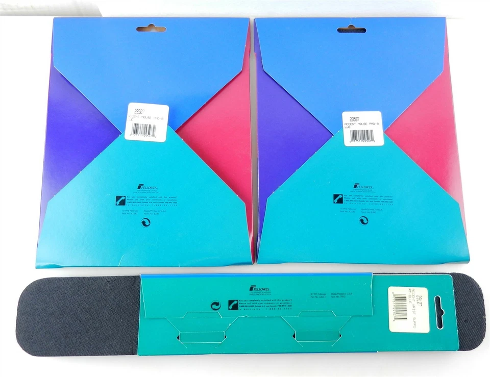 Fellowes Accents 2 - 8"x9" Mouse Pads & 1 - 3"x17" Wrist Support - NEW ~ T159 - Image 3 of 3