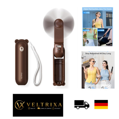 JISULIFE USB Handventilator 3-in-1 Wiederaufladbar 19