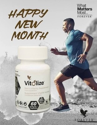 Forever Vitolize Men, Powerful supplement vitality, prostate & hormonal balance