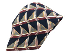 Vintage Givenchy Designer Necktie 100% Silk Made in USA Geometric Pattern