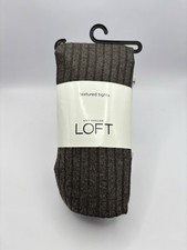 New ANN TAYLOR LOFT Taupe Textured Tights Siz...
