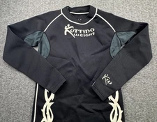 Kutting Weight Sauna Shirt Black Neoprene Long Sleeve Top Men Exercise Sz L