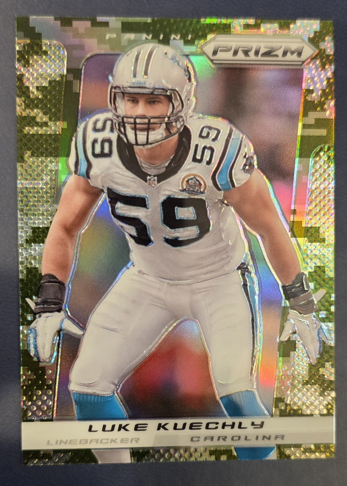 2013 Panini Prizm Luke Kuechly #139 Camo Prizm SP