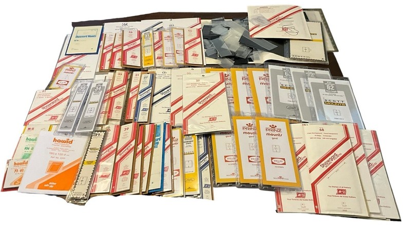 Postage Stamp Mounts - Massive Set - Printz, Hawid, Showgard & Scott