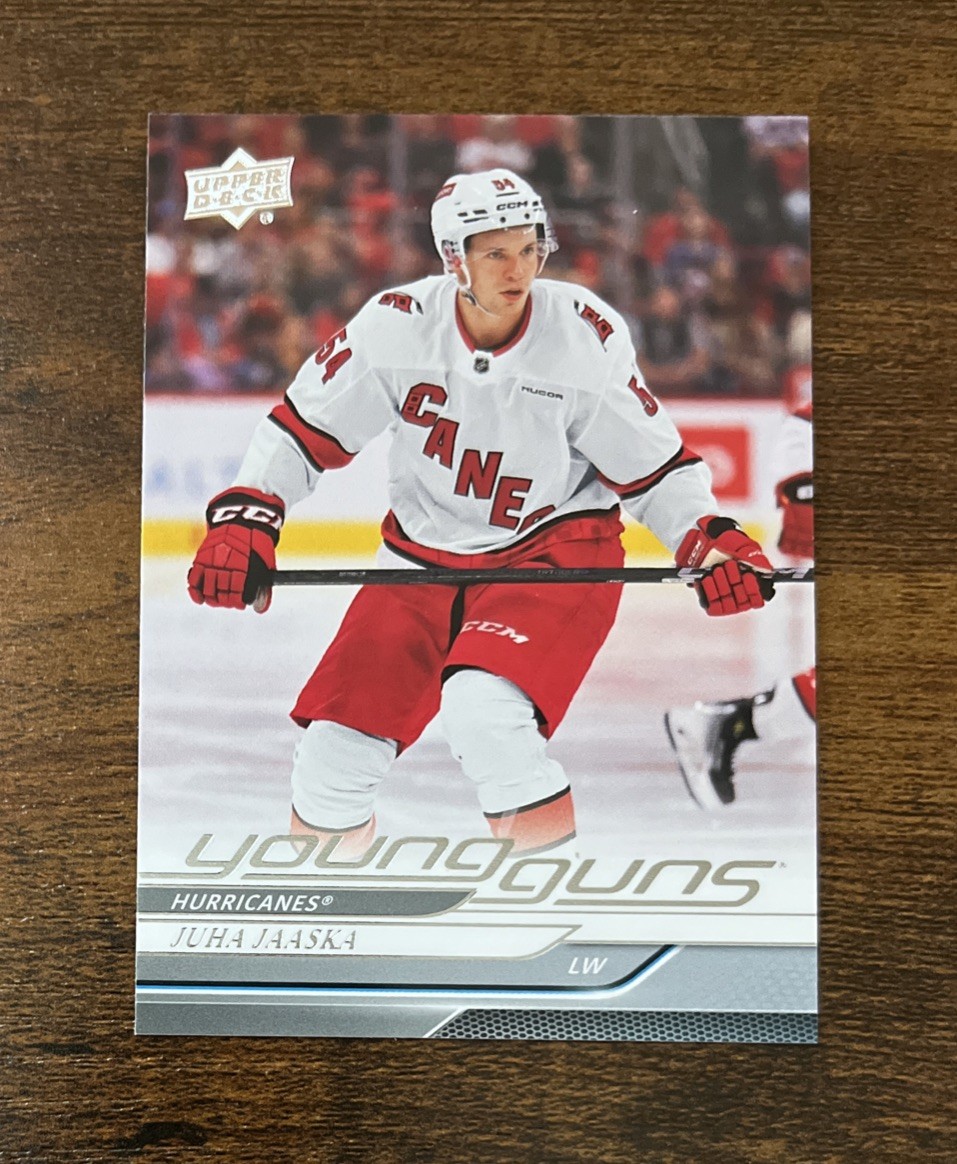 2024-25 Upper Deck Extended Young Guns #718 Juha Jaaska Rookie Hurricanes RC