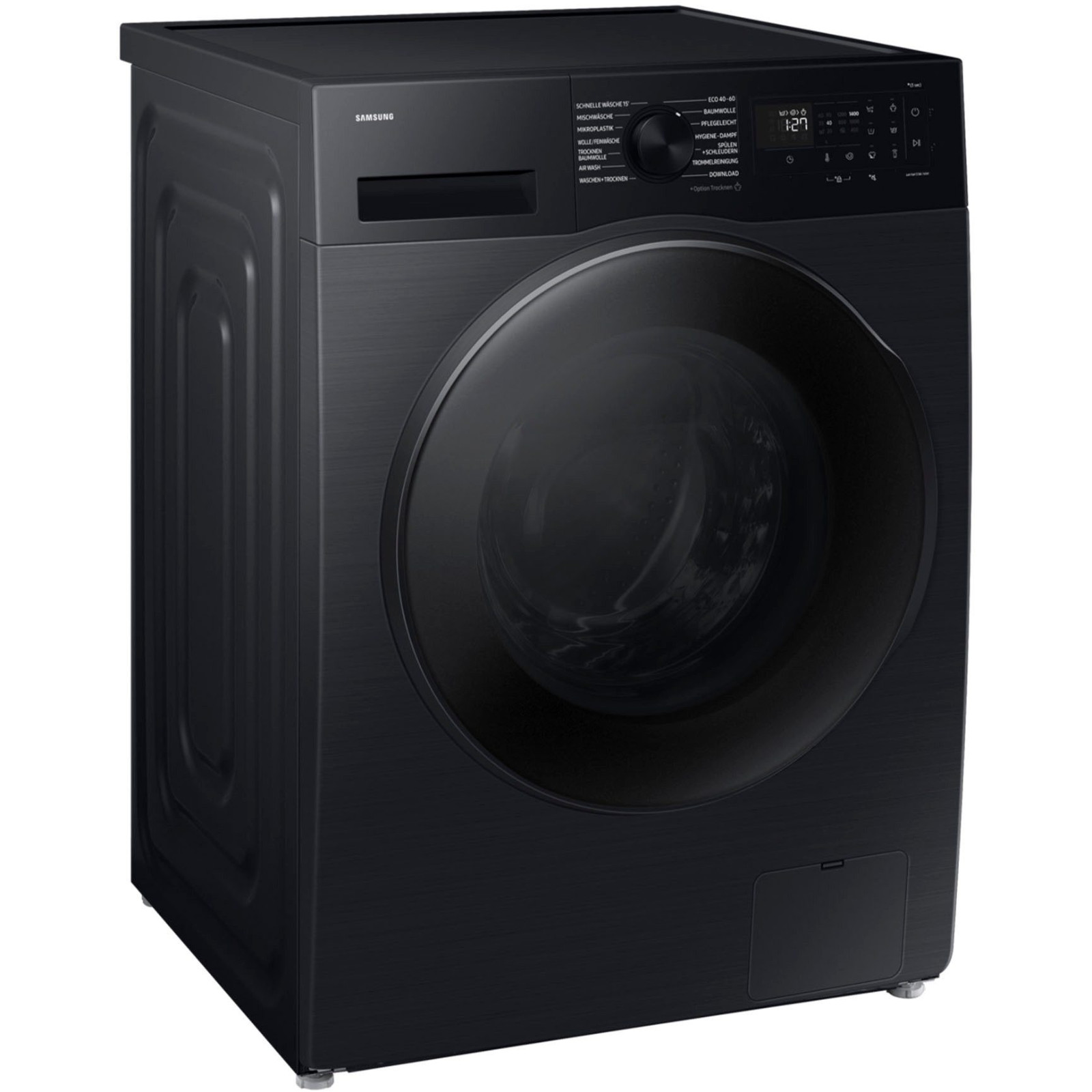 Samsung Waschtrockner 9kg/6kg 1400U AI Ecobubble Dampf WiFi Schwarz AirWash