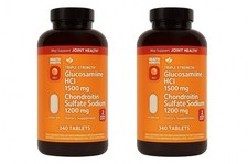 2 PACK Member's Mark Triple Strength Glucosamine Chondroitin Joint Supplement