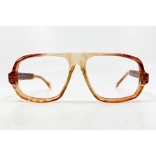 Spectangle Vintage Aviator Eyeglasses Frame France 13.27 50/20 Amber Tortoise