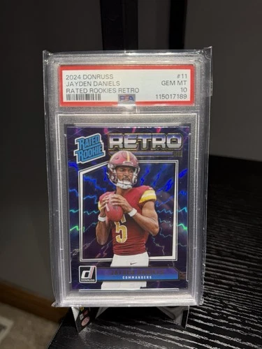 2024 Panini Donruss Rated Rookie Retro Jayden Daniels #11 PSA 10 Commanders