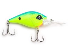 Googan Squad Recon Crankbait - Medium Diving 8-12 ft Chartreuse Blue Back