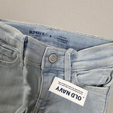 Girls Old Navy High-Rise Rockstar Jeggings Light Blue Stretch Denim