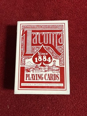 TACOMA MAKES WA PLAYING CARDS, Limited Run NEW SEALED 14 Artist 1884 USPCC POKER