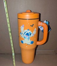 NWT Zak Disney Lilo Stitch Mummy Halloween Orange Tall Tumbler 40oz Cup