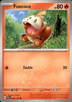 Pokémon Fuecoco Paldea Evolved #34 (6542)
