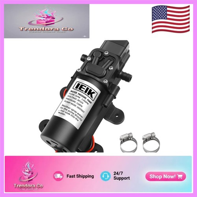 #ad Compact 12V 60W Diaphragm Pump 5LPM 116PSI Fresh Water Pressure Solution $35.99