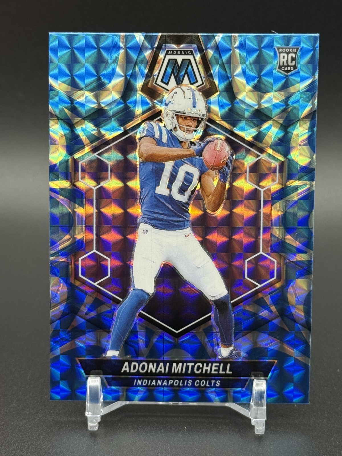 2024 Panini Mosaic ADONAI MITCHELL Rookie #350 Reactive Blue Prizm Colts