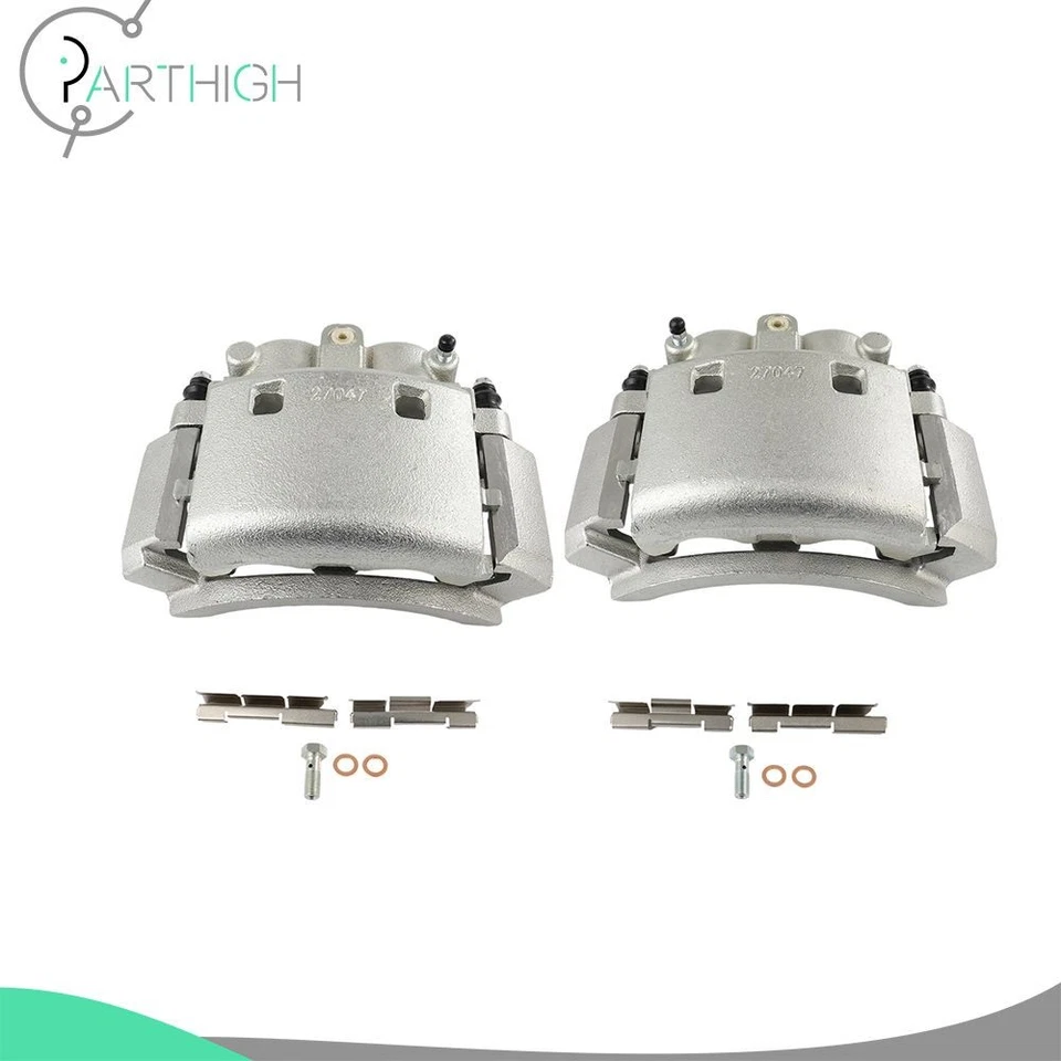 Par de pinzas de freno de disco traseras izquierda y derecha para Dodge Ram 2500 2001-2002 con soporte Foto 3 de 4