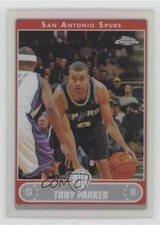 2006-07 Topps Chrome Refractor Tony Parker #81 HOF