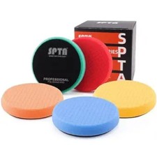 Buffing Polishing Pads, 5Pc 4.5Inch Face for 4 Inch 100mm Backing Plate Compound