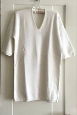 Uniqlo Lemaire White Mesh V-Neck Knit Tunic S