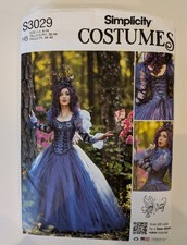 Fairy Fantasy Costume Pattern Simplicity S3029 Sizes 6-14 UC