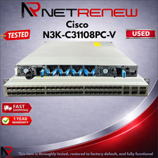 Cisco Nexus N3K-C31108PC-V Ethernet 48 Port SFP 6x QSFP28 Switch