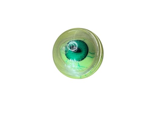 Vintage RARE 90’s Jet Ball Magic Glide Floating Flip Green Cat Eye Ball Toy - Picture 2 of 4