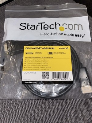 Startech 3ft 1920 x 1200 VGA to DisplayPort Cable