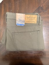 NWT Men's Weatherproof Vintage Bonded Fleece Lining Stretch Canvas Pant 36x30