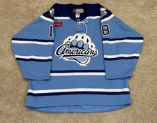 Rochester Americans Game Worn Used CCM AHL 2019/20 Polar Bear Jersey Bryson 52