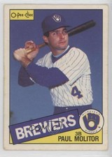 1985 O-Pee-Chee Paul Molitor #395 HOF 17qs