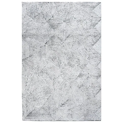 Uttermost Maze 108x144" Hand-tufted Wool Rug in Ivory and Denim Blue - Picture 1 of 3