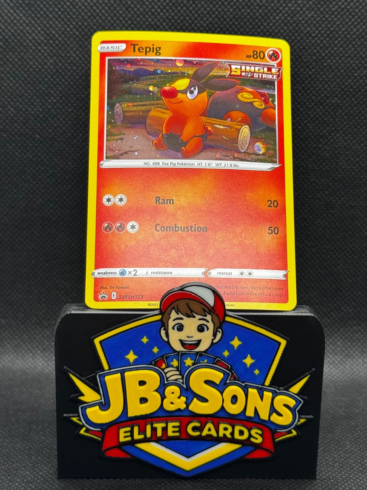 Tepig SWSH172 SWSH: Sword & Shield Promo Cards Holo