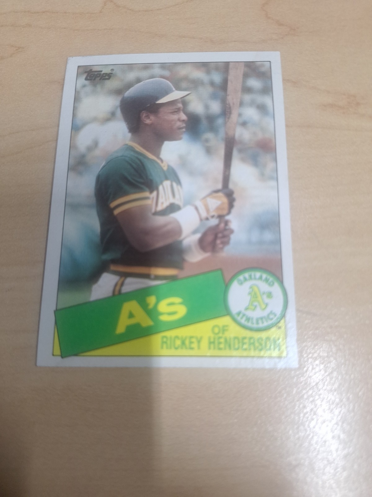 1985 Topps - Rickey Henderson #115 Collector's Edition (Tiffany)