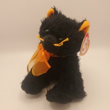 Ty Beanie Baby Fraidy the Black Cat Halloween with Tag