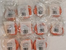 A Lot of 11 ELEVEN- Belkin Patch Cable A3L791-08-ORANGE-NEW