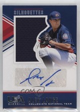 2018 USA Baseball Stars & Stripes Jerseys Blue Ink /199 Alex Lange #161 Auto he0