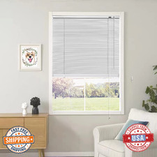 YIIBAII Mini Blinds Suitable for 38" W x 64" H Windows 1" Aluminum Horizontal Ve