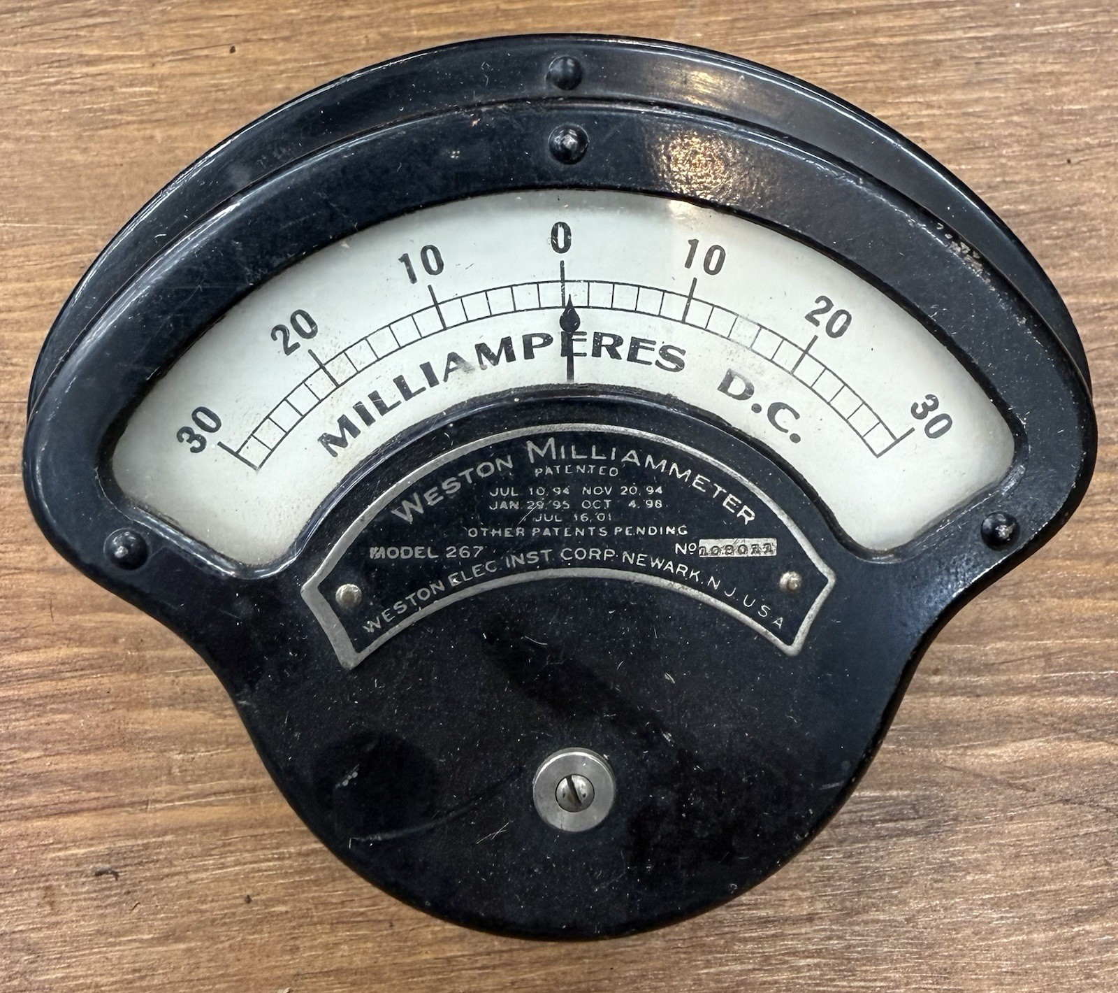 Antique 1900s Weston Model 267 Milliamperes Electrical Tester Vintage