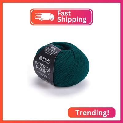 YarnArt Unique Imperial Merino Yarn - 100% Extra Fine Merino Wool, Luxurious Sof
