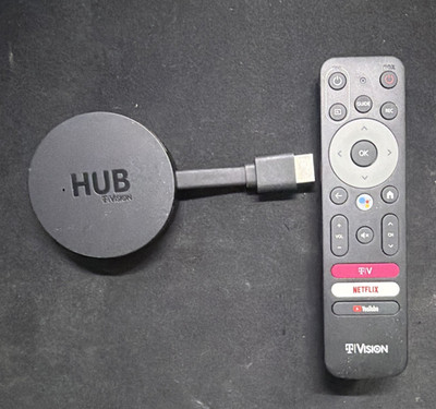 T Vision Digital HD Media Streamer Google TV HUB Model HDMI w/ Remote tested