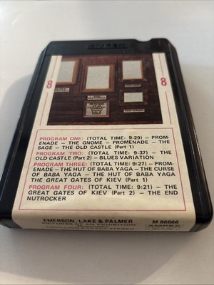 ELP EMERSON LAKE & PALMER PICTURES AT EXHIBITION RARE CLAM SHELL 1ST PRESS TAPE 
