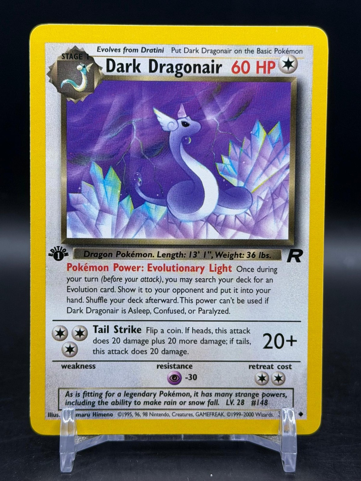 Dark Dragonair 33/82 Uncommon Team Rocket Pokemon 1st Edition NM