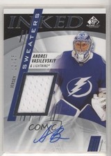 2020 Upper Deck SP Game Used Inked Sweaters 12/25 Andrei Vasilevskiy Auto 0gy9