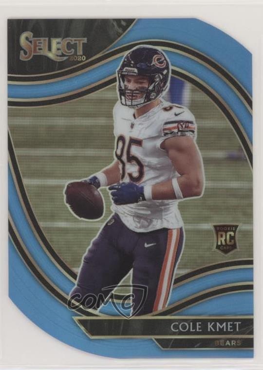 2020 Panini Select Field Level Light Blue Prizm Die-Cut Cole Kmet Rookie RC 0nr3